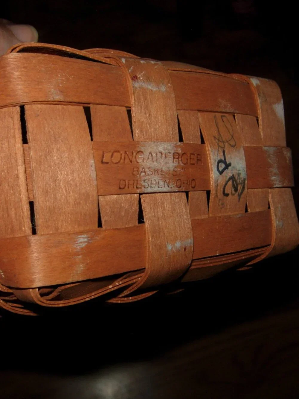 LONGABERGER SMALL KEY BASKET LEATHER STRAP